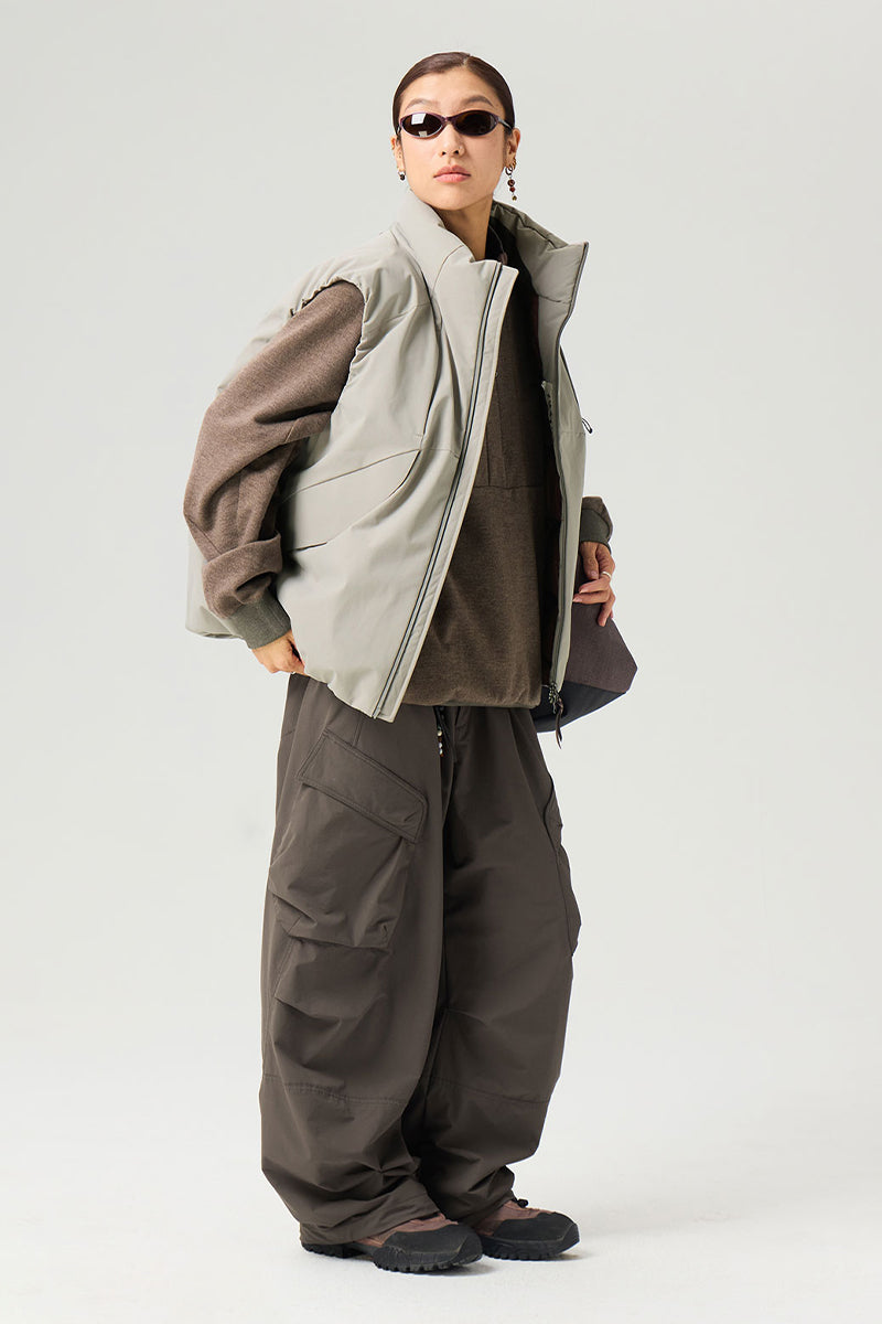 フラップポケット付きダウンベスト25BLMJ007