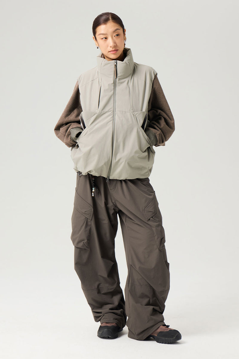 フラップポケット付きダウンベスト25BLMJ007