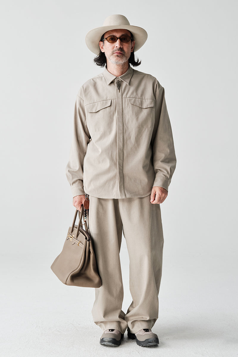 ダブルポケットウールオーバーシャツNLBLCCY002