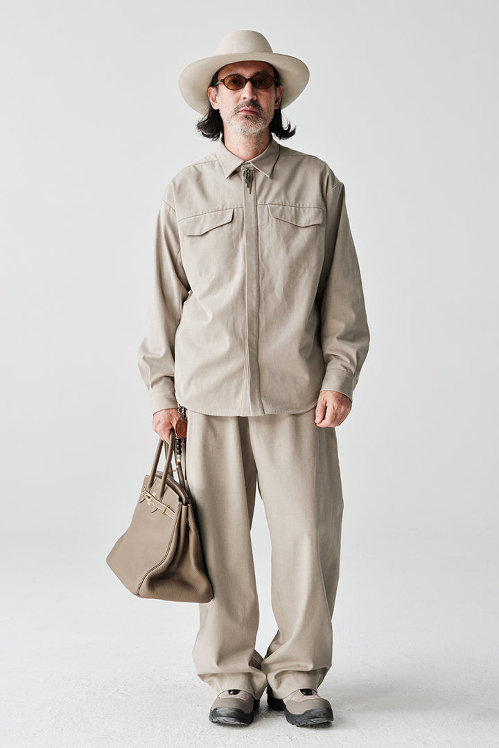 ダブルポケットウールオーバーシャツNLBLCCY002