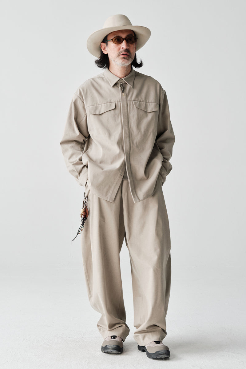 ダブルポケットウールオーバーシャツNLBLCCY002