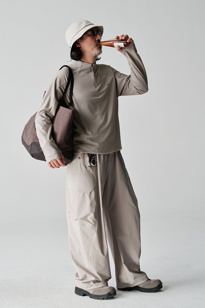 POWERDRYハーフジップ速乾トレーナーNLBLCPL001