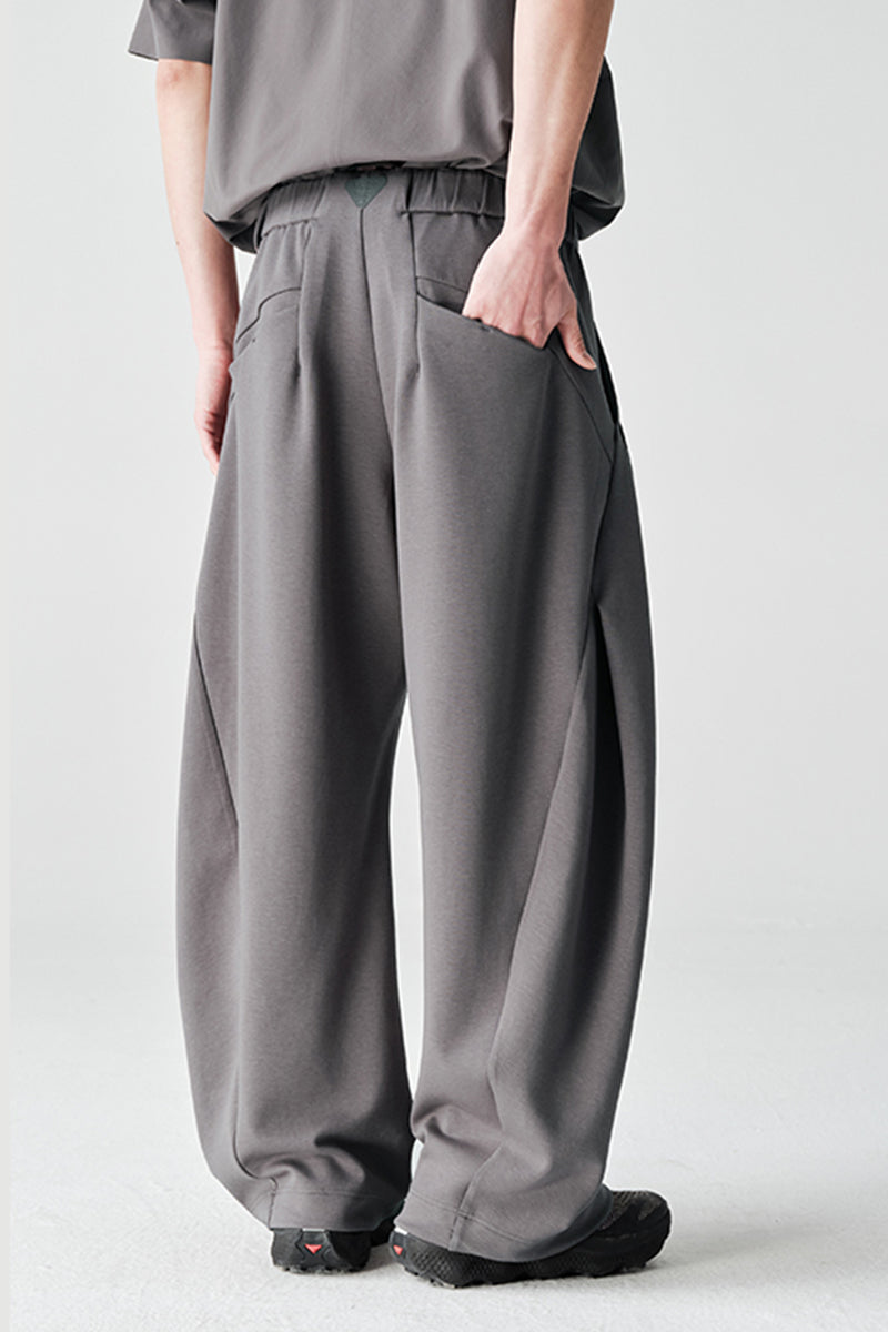 ワイドカーブスウェットパンツNLBLACK002