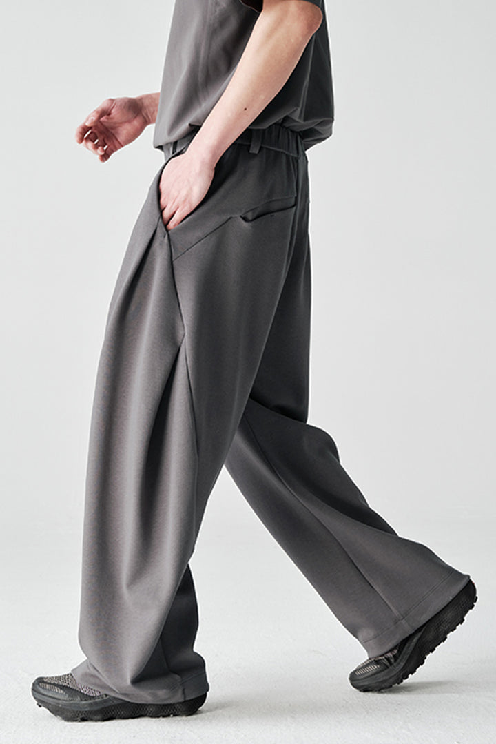 ワイドカーブスウェットパンツNLBLACK002