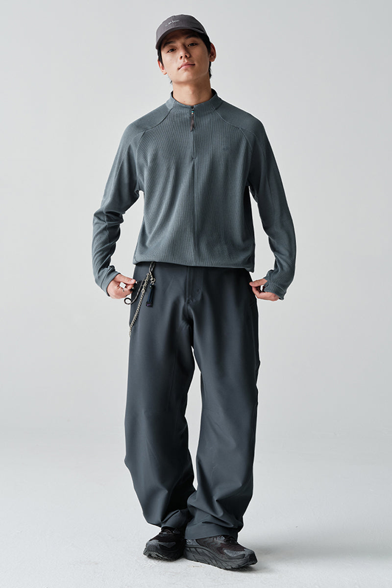 撥水裏起毛ソフトシェルパンツ26BLCK001