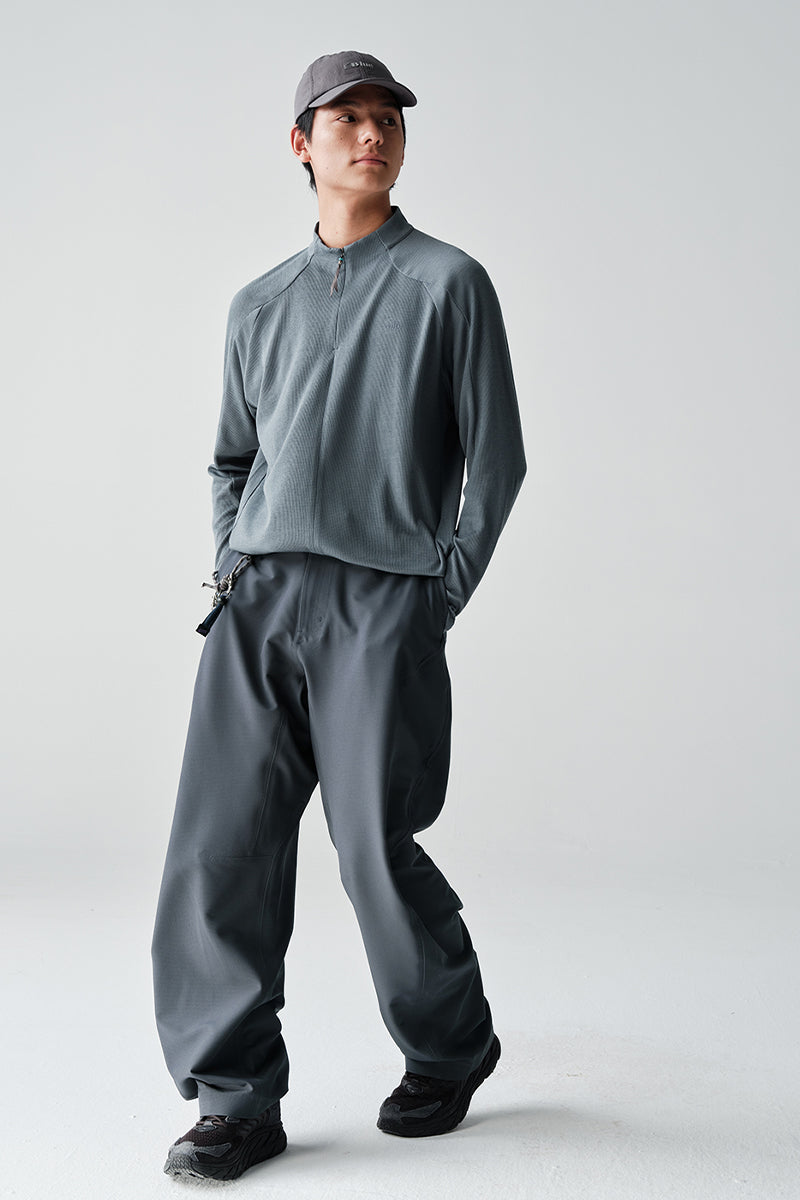 撥水裏起毛ソフトシェルパンツ26BLCK001