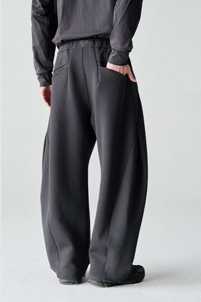 ワイドカーブスウェットパンツNLBLACK002