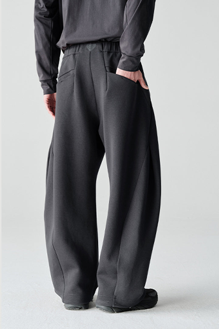 ワイドカーブスウェットパンツNLBLACK002