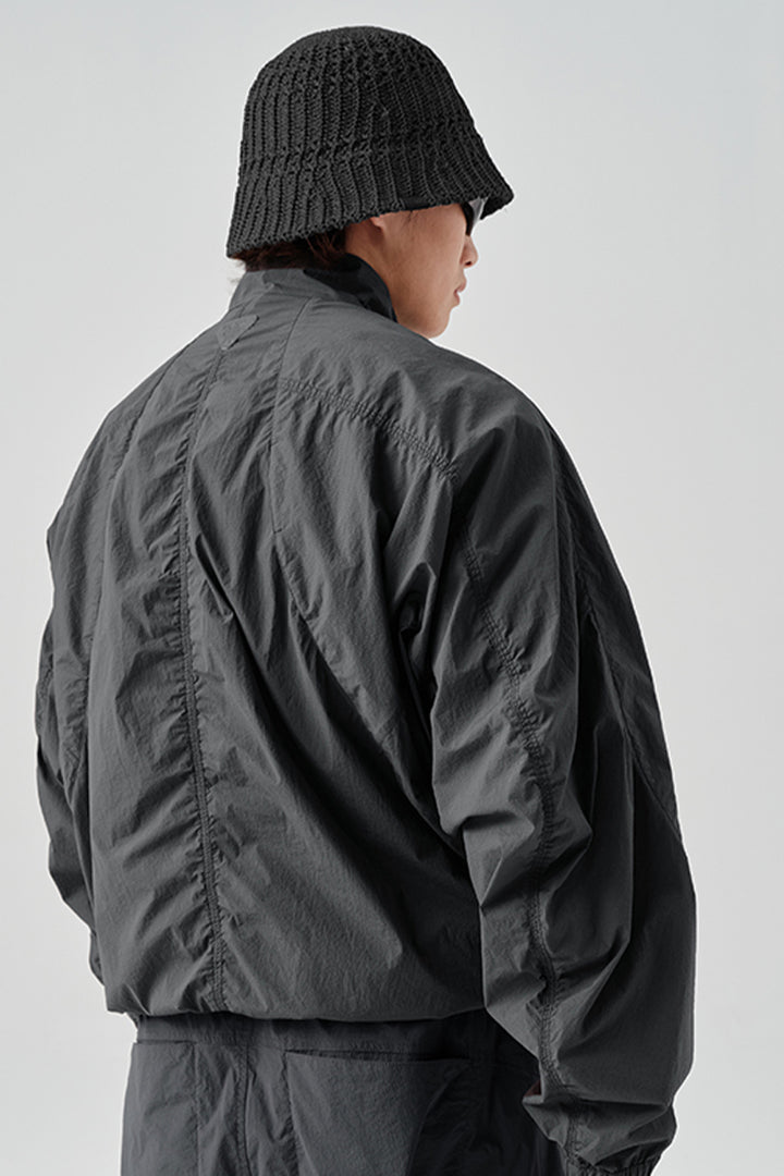 MICROFTスタンドカラー撥水シャツジャケットNLBLBJK003