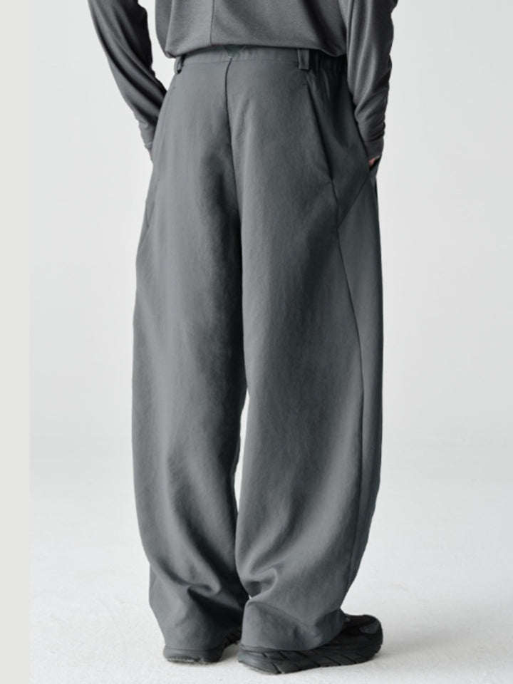 MICROFT撥水ワイドバルーンパンツNLBLACK001