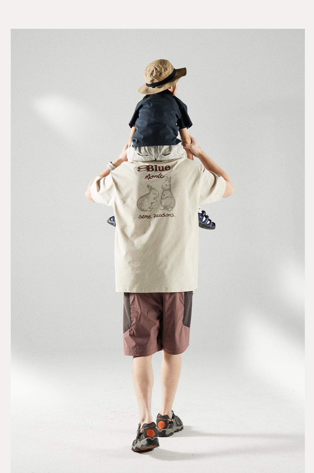 ウサギプリント ルーズTシャツ25BLDT033