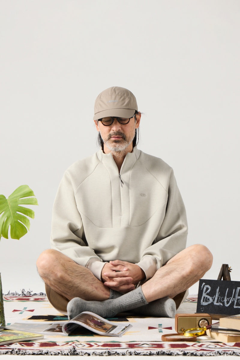 ハーフジップラグランスリーブスウェットNLBLAWY003