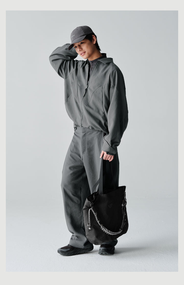 MICROFT撥水ワイドバルーンパンツNLBLACK001