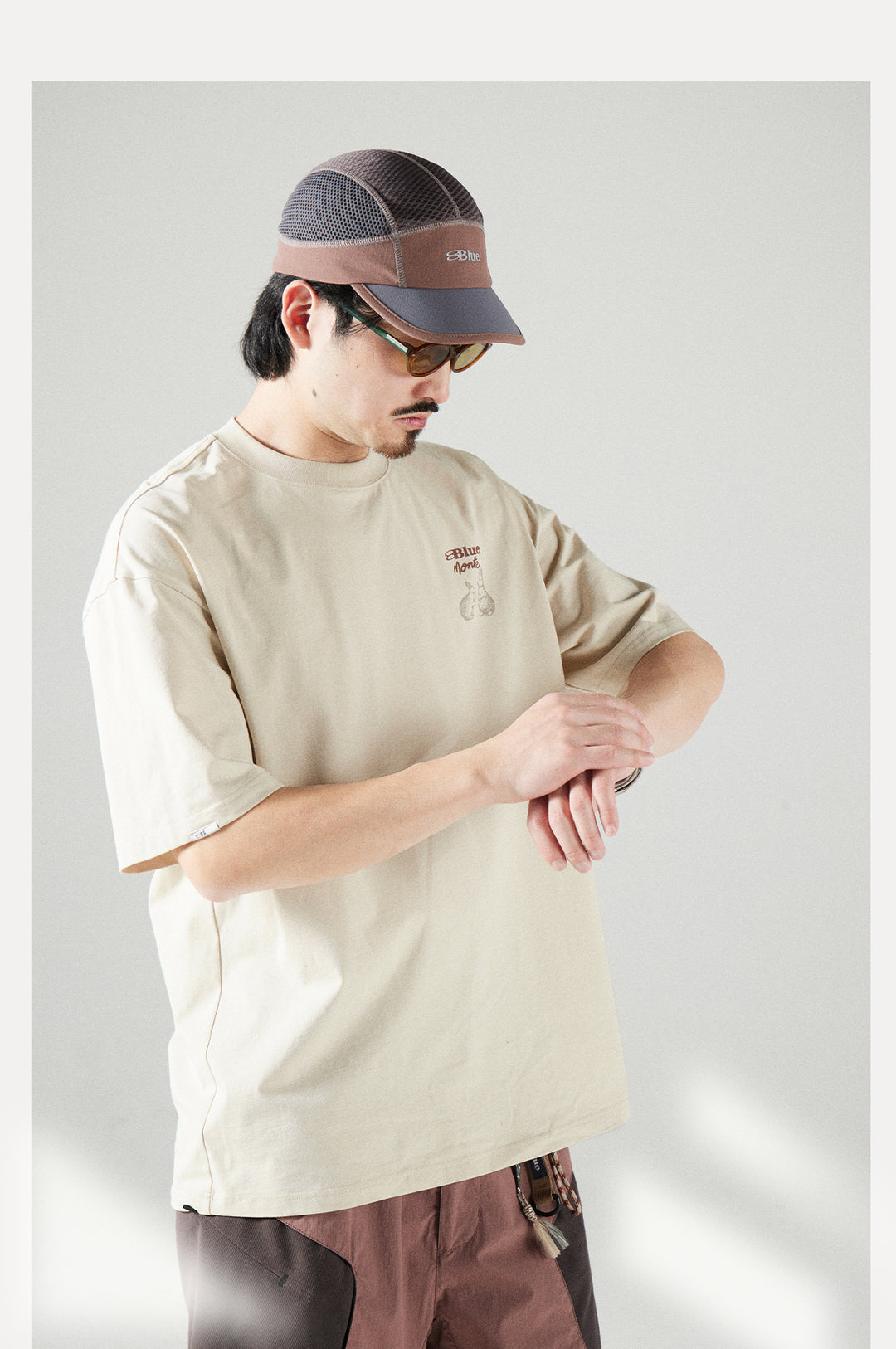 ウサギプリント ルーズTシャツ25BLDT033