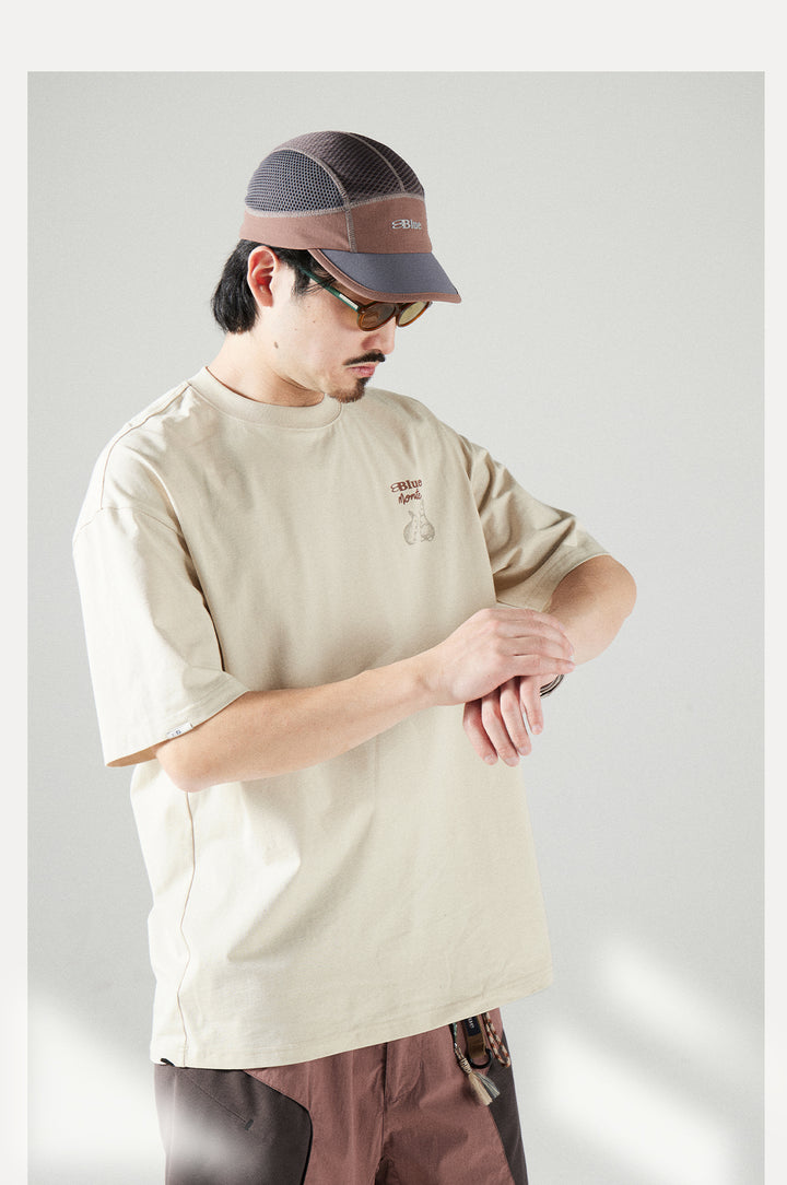 ウサギプリント ルーズTシャツ25BLDT033