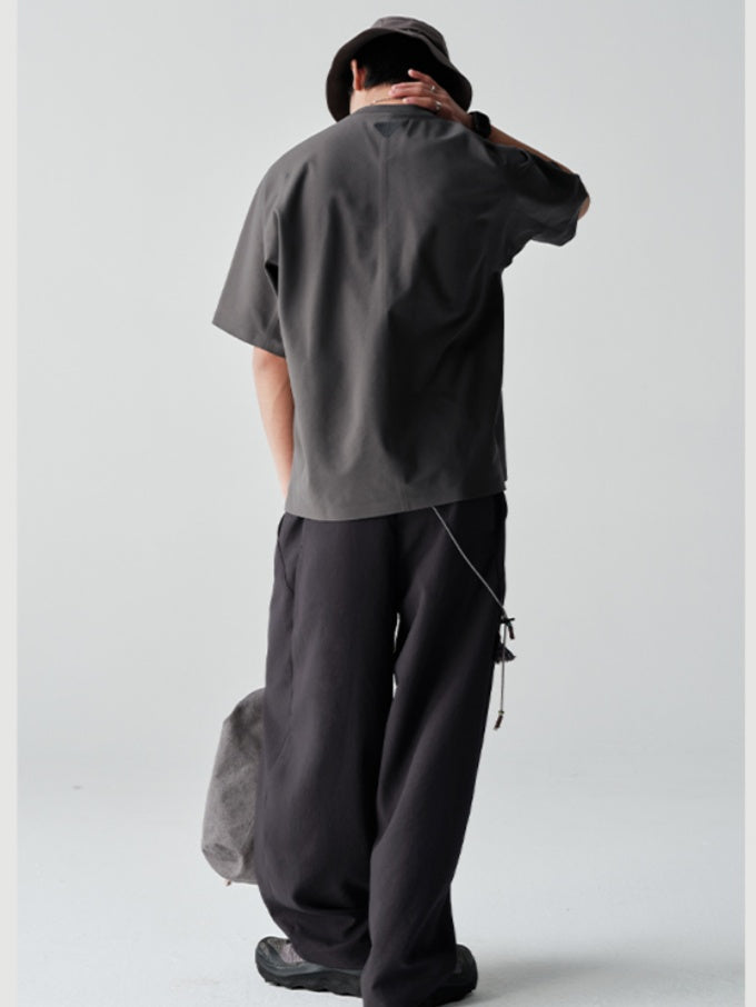 MICROFT撥水ワイドバルーンパンツNLBLACK001