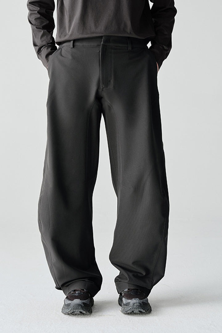 撥水裏起毛ソフトシェルパンツ26BLCK001