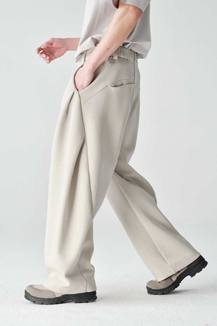 ワイドカーブスウェットパンツNLBLACK002