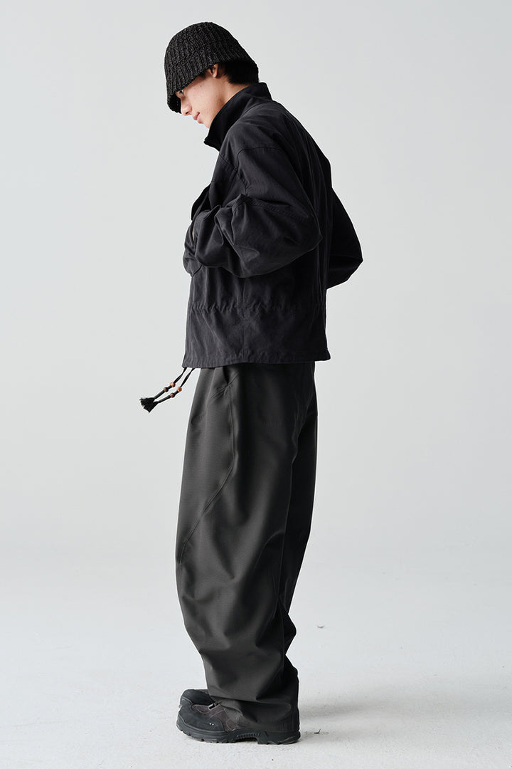 撥水裏起毛ソフトシェルパンツ26BLCK001
