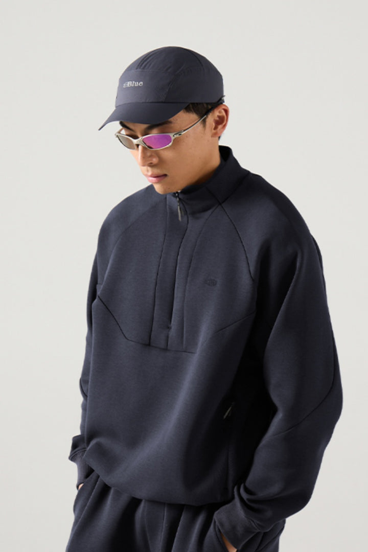 ハーフジップラグランスリーブスウェットNLBLAWY003