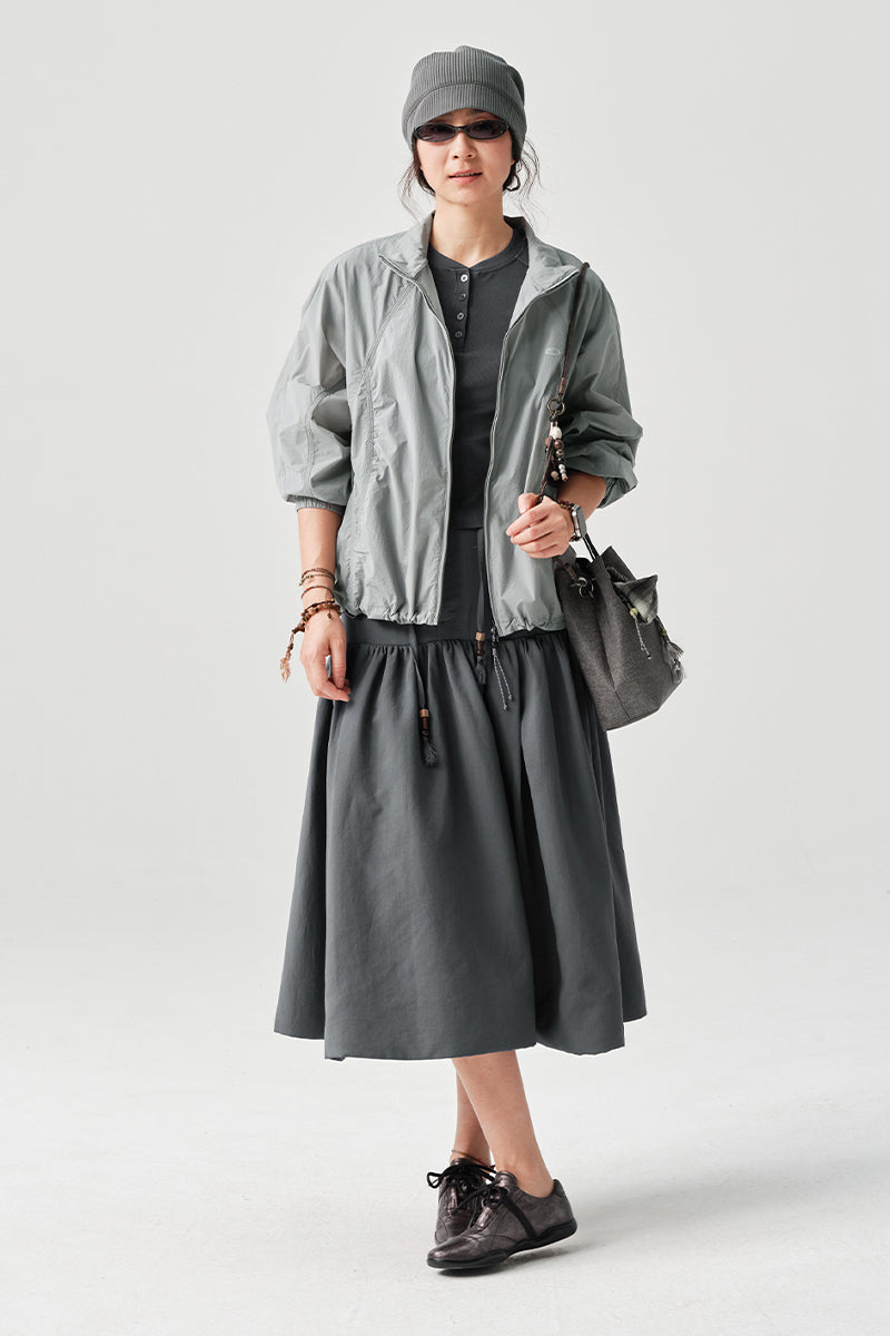 MICROFTスタンドカラー撥水シャツジャケットNLBLBJK003