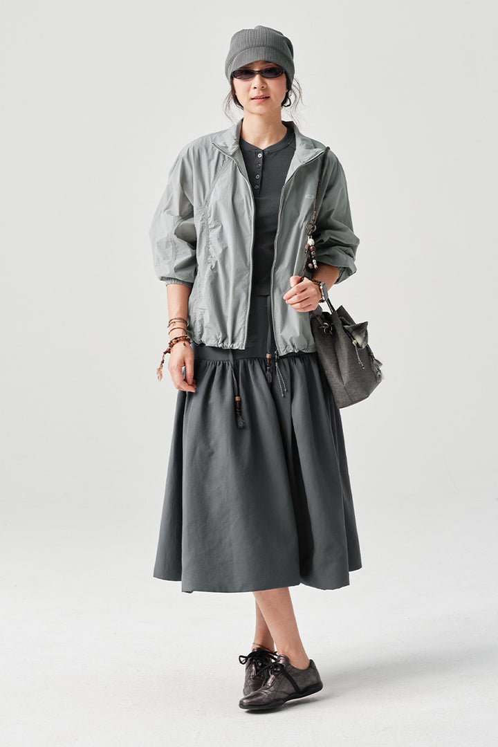 MICROFTスタンドカラー撥水シャツジャケットNLBLBJK003