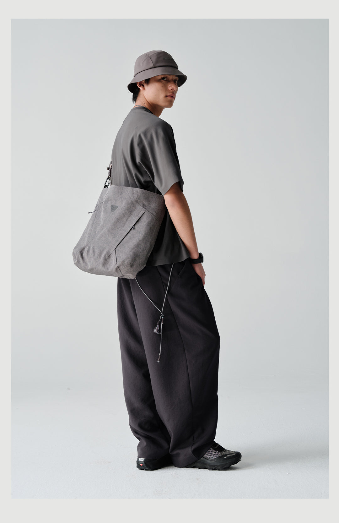 MICROFT撥水ワイドバルーンパンツNLBLACK001