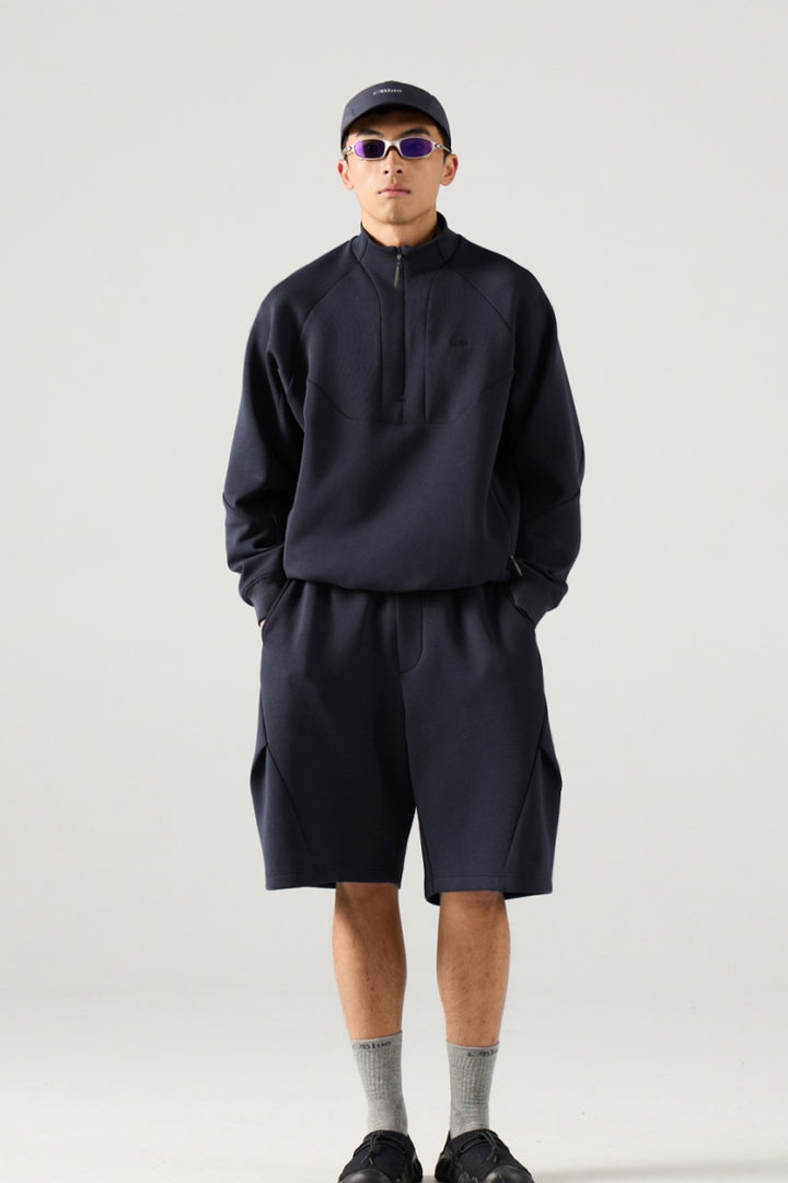 ハーフジップラグランスリーブスウェットNLBLAWY003