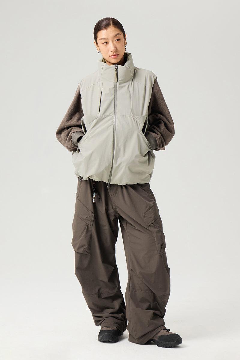 内裏フリースワークパンツメンズ25BLCK031