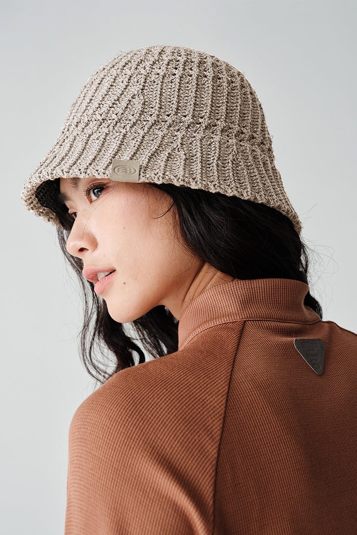 オープンワーク編みバケットハットNLBLAML001