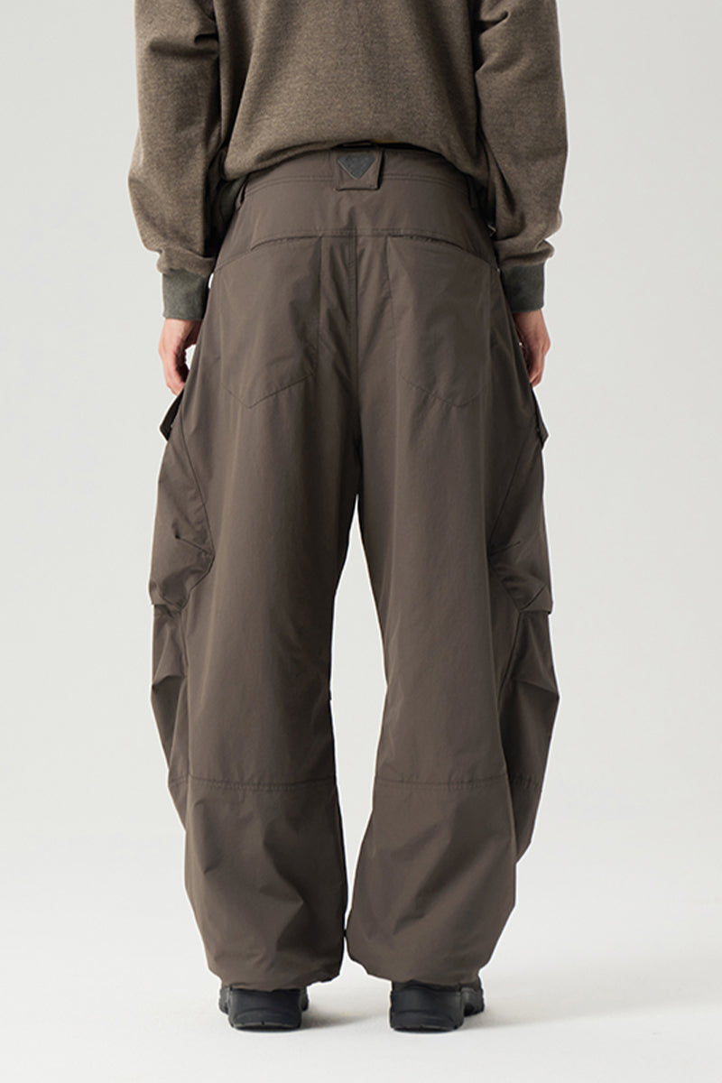 内裏フリースワークパンツメンズ25BLCK031