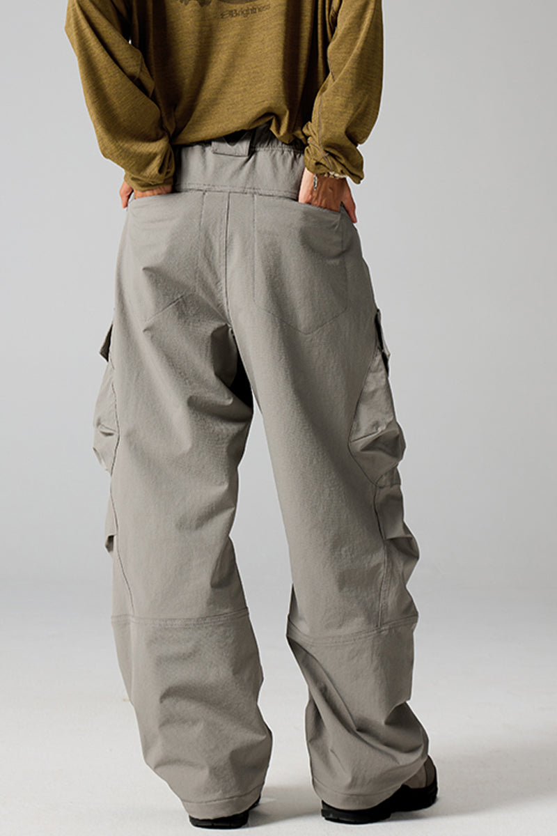 内裏フリースワークパンツウイメンズ25BLCK032