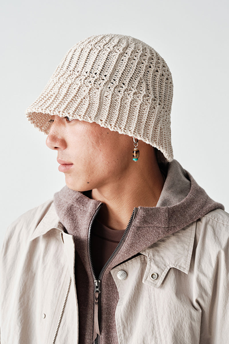 オープンワーク編みバケットハットNLBLAML001