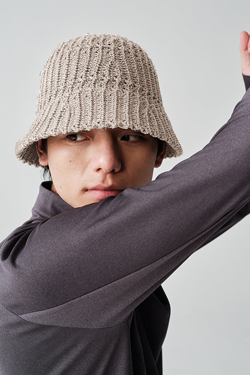 オープンワーク編みバケットハットNLBLAML001