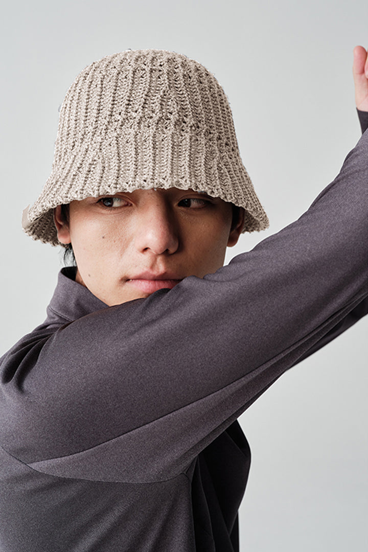オープンワーク編みバケットハットNLBLAML001