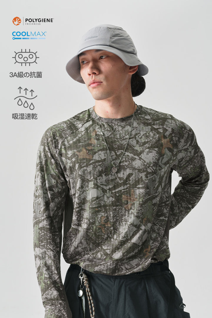 COOLMAX速乾フルプリント長袖TシャツNLBLCTX011