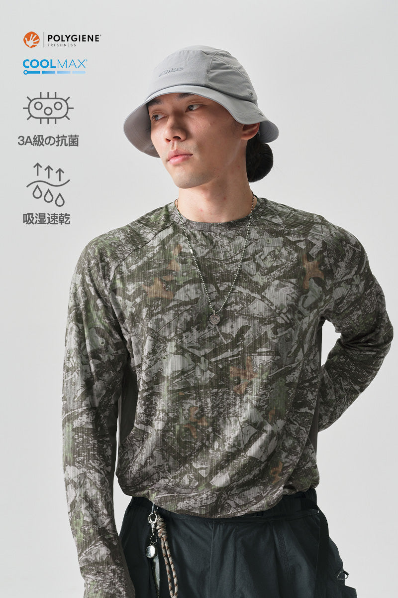 COOLMAX速乾フルプリント長袖TシャツNLBLCTX011