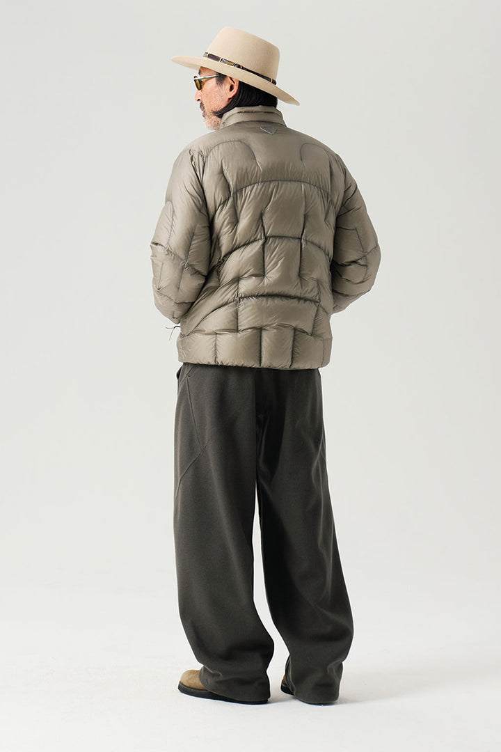 不規則なキルティングダウンジャケット25BLYR011