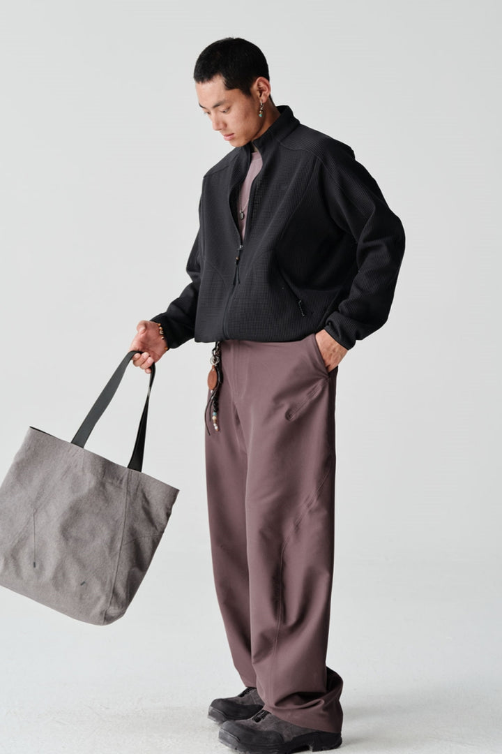 ワッフル編み抗菌ジャケットNLBLAWY001