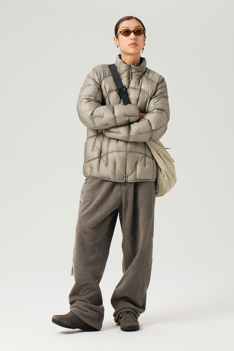 不規則なキルティングダウンジャケット25BLYR011