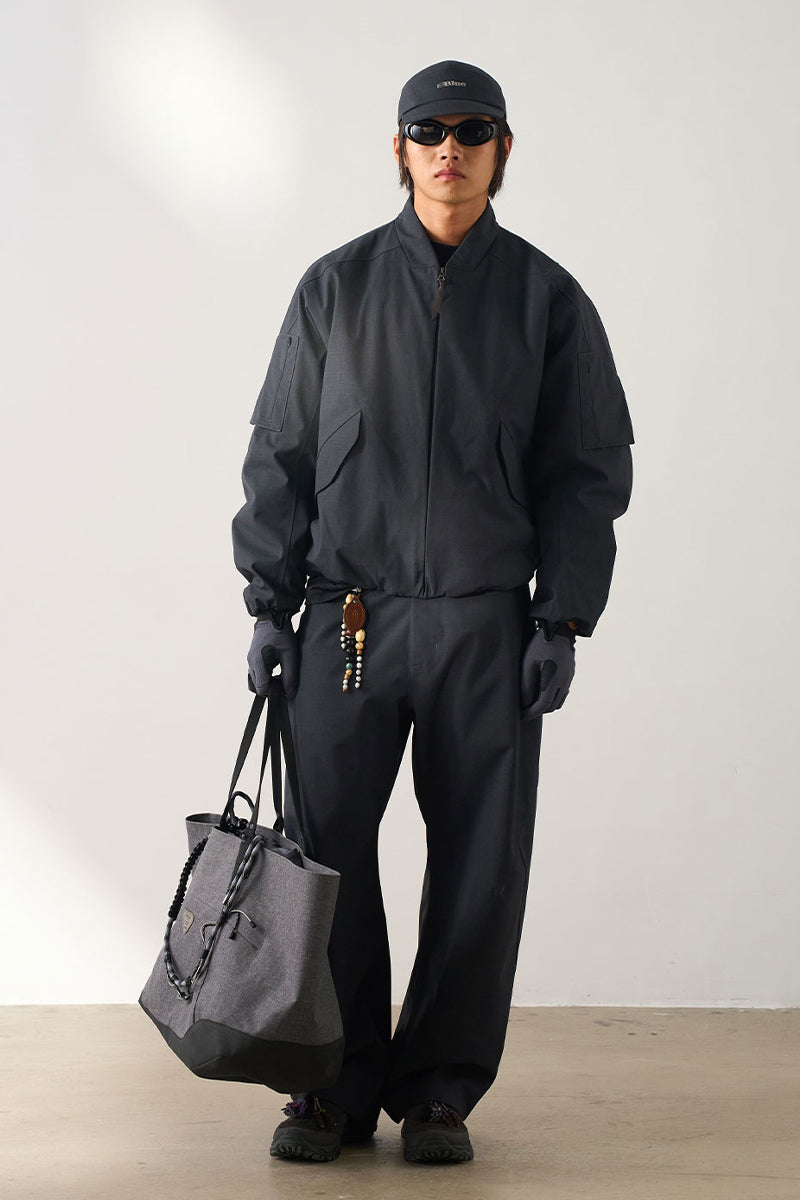 プリマロフトVネック撥水ウールジャケット25BLJK032