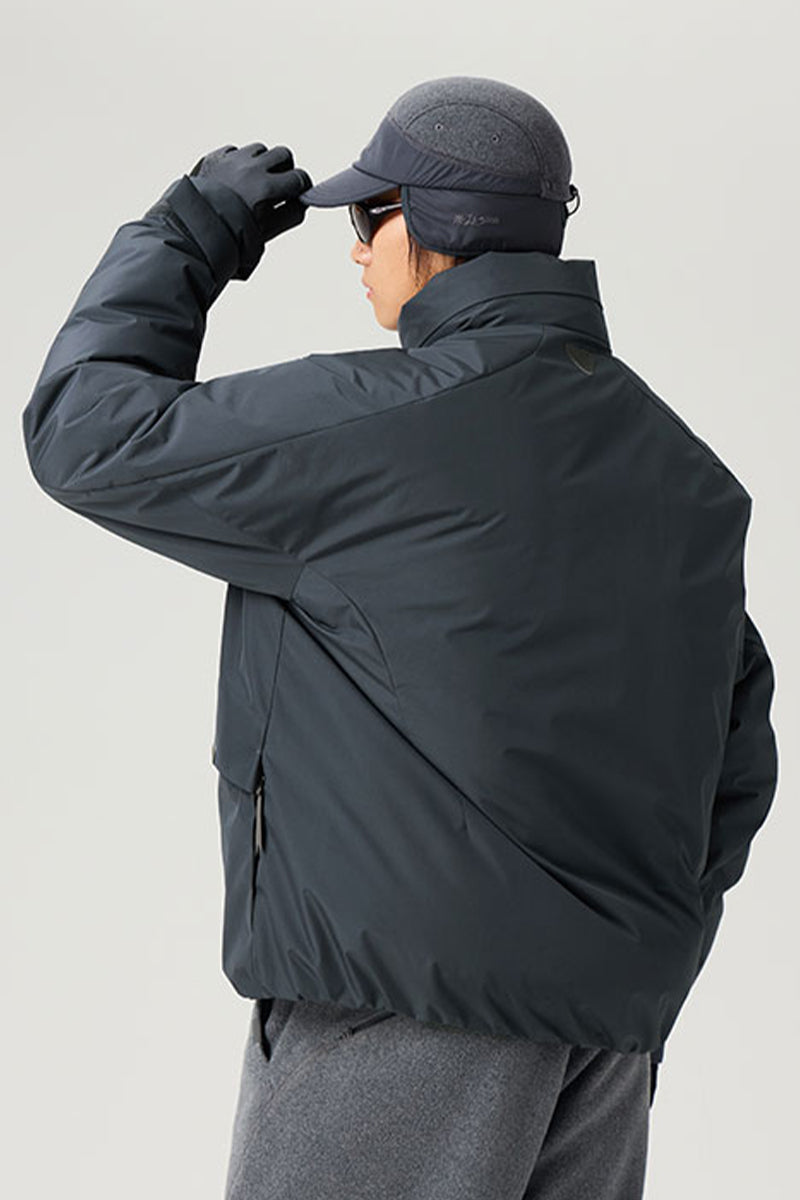 スタンドカラーロングスケールダウンジャケット25BLYR010