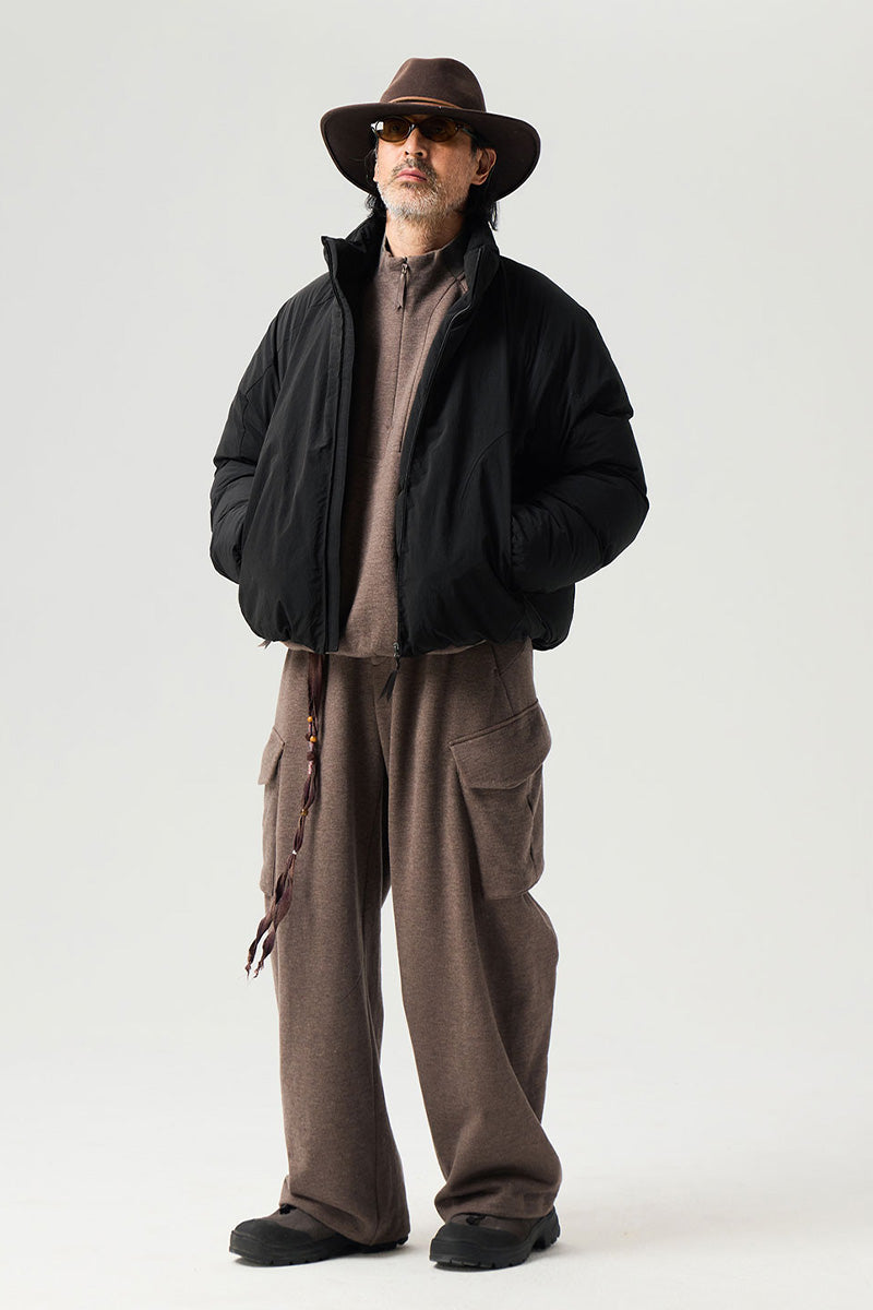 ショートスタンドカラーダウンジャケット25BLYR009