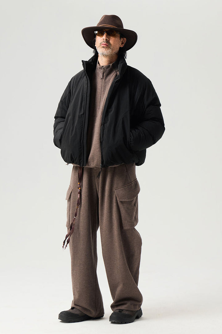 ショートスタンドカラーダウンジャケット25BLYR009