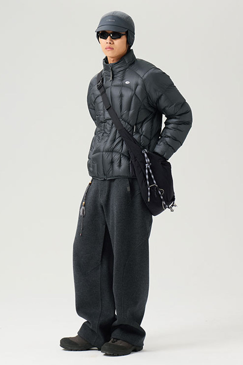 不規則なキルティングダウンジャケット25BLYR011