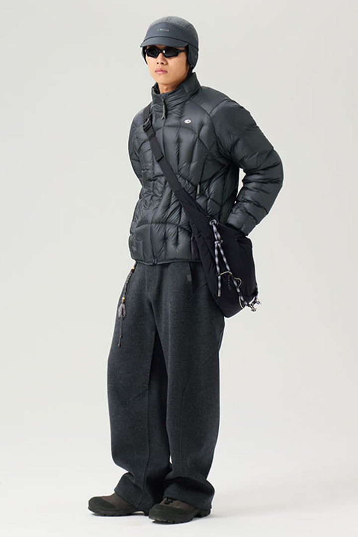 不規則なキルティングダウンジャケット25BLYR011