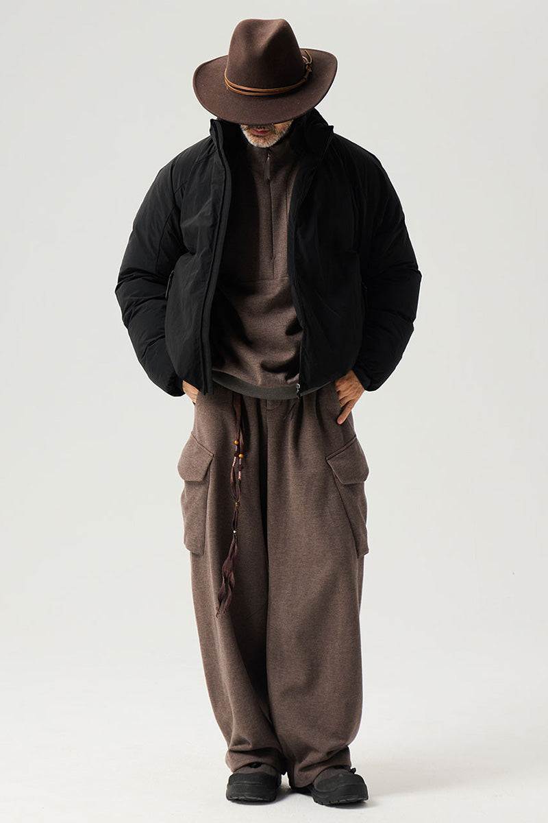 ショートスタンドカラーダウンジャケット25BLYR009