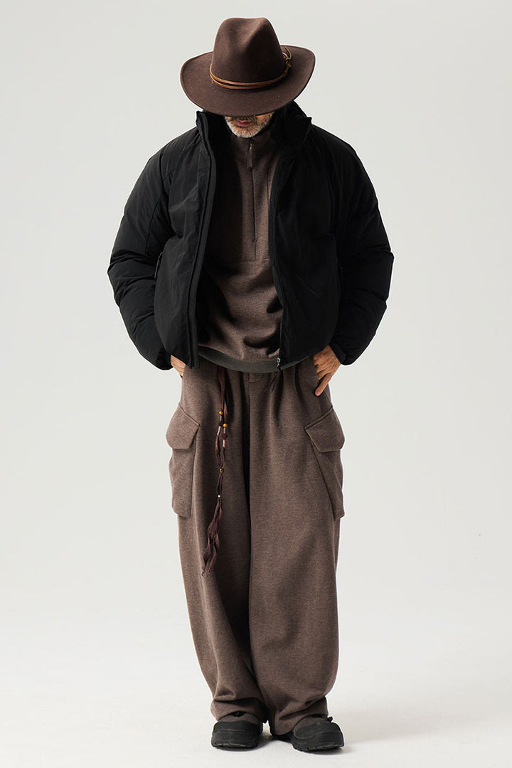 ショートスタンドカラーダウンジャケット25BLYR009