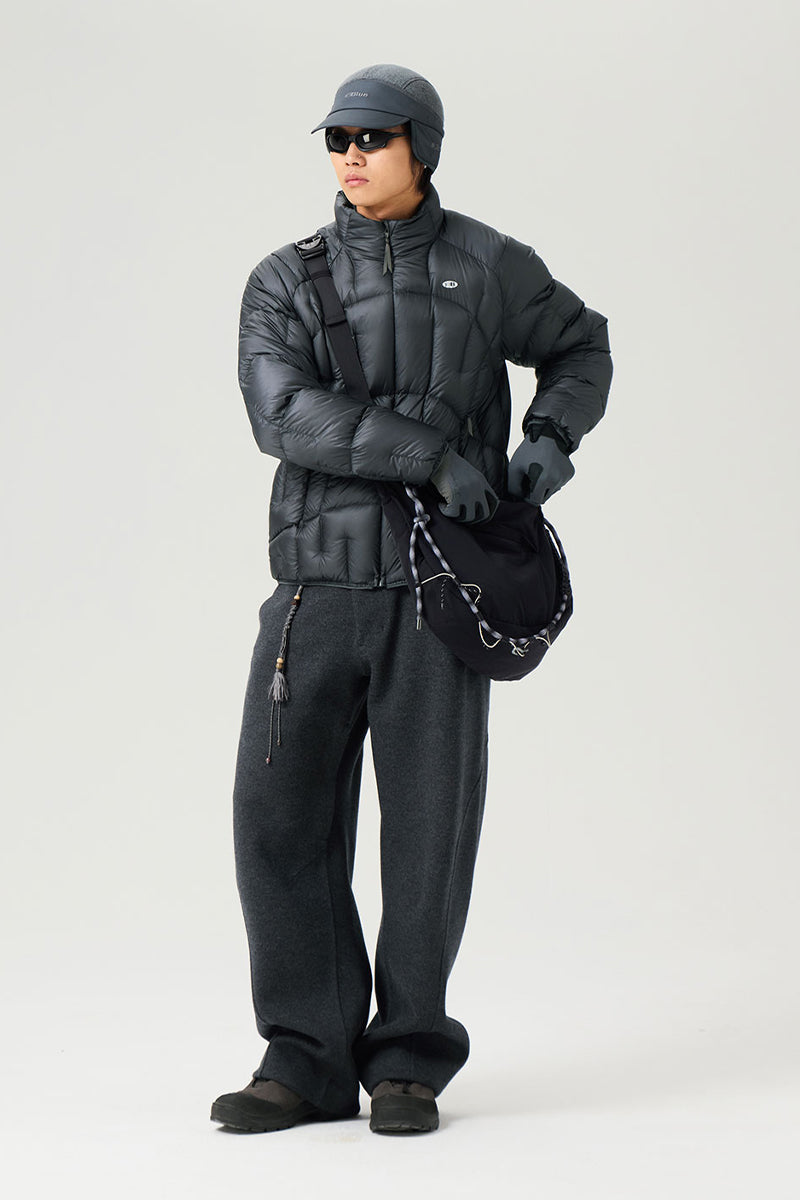 不規則なキルティングダウンジャケット25BLYR011