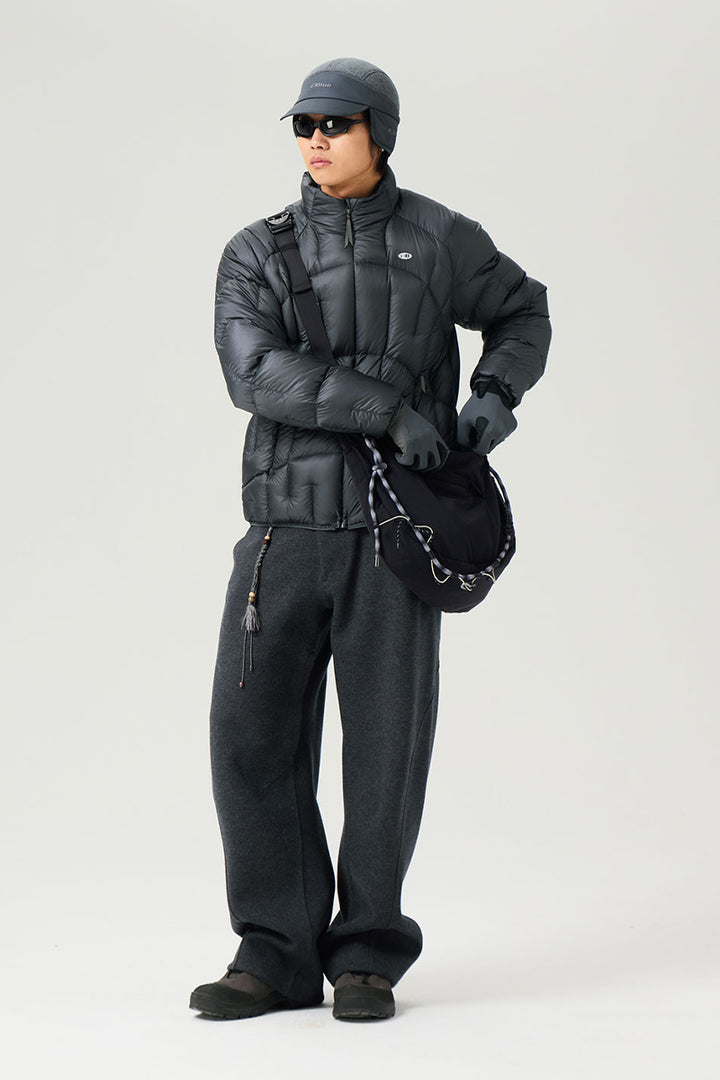 不規則なキルティングダウンジャケット25BLYR011